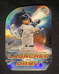 2023 Topps Chrome Giancarlo Stanton #L10-15 Launched Into Orbit Die Cut